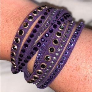 Purple Swarovski bracelet